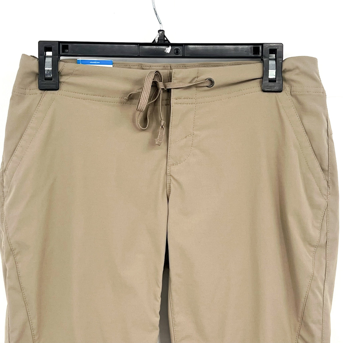 COLUMBIA Women's Anytime Outdoor Long Shorts Size 4 Khaki Stretch NWT
