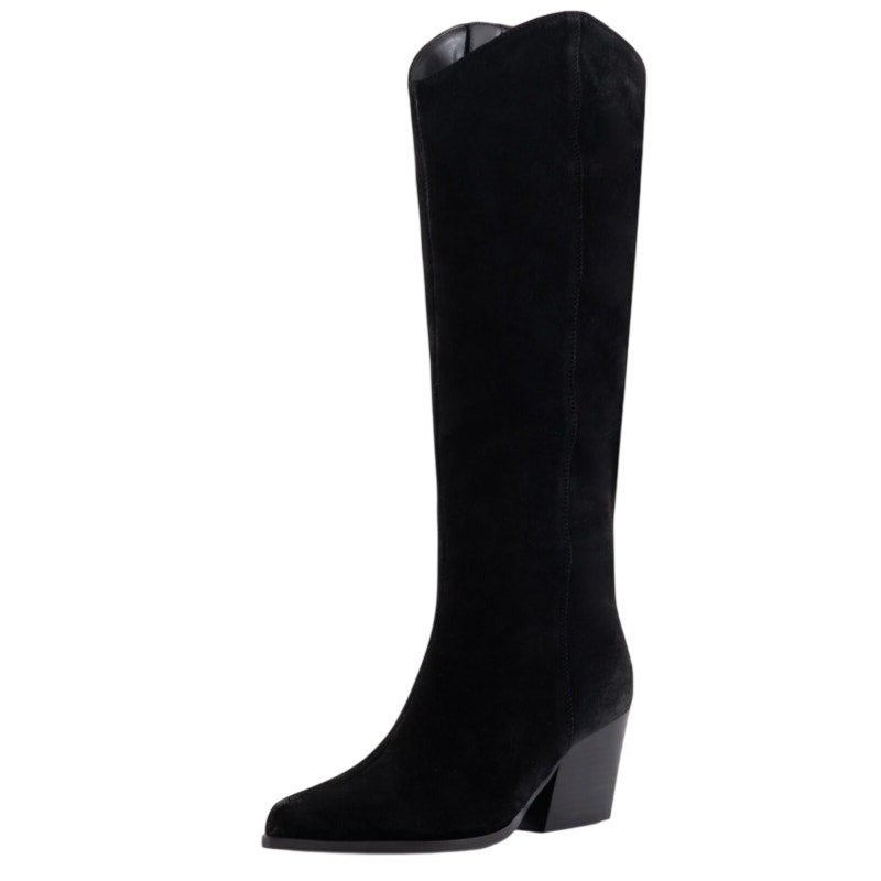 Seychelles Womens Begging You Knee High Boots US 9 M Black Suede Boho NWOB