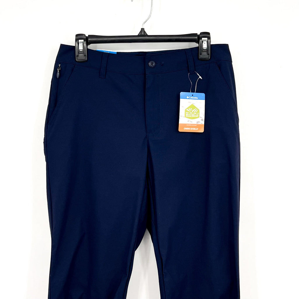 COLUMBIA Womens Leslie Falls Pants II Size 8 Collegiate Navy Blue 29" Inseam NWT