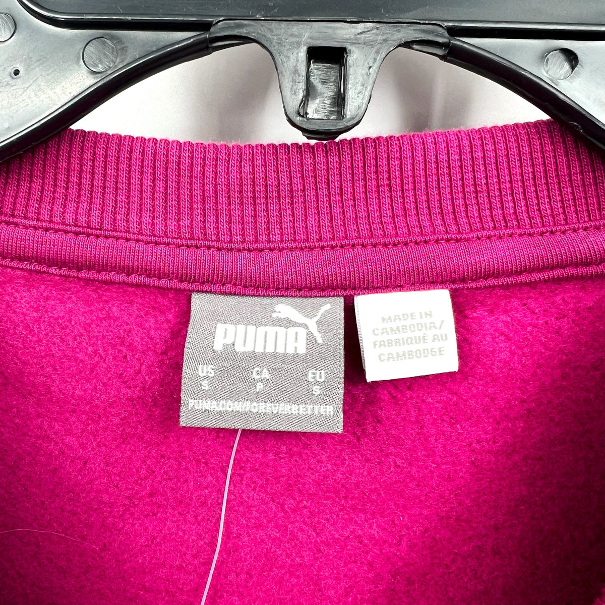 PUMA Women's Essentials Floral Vibes Sweatshirt Small Pink Magenta Crewneck NWT