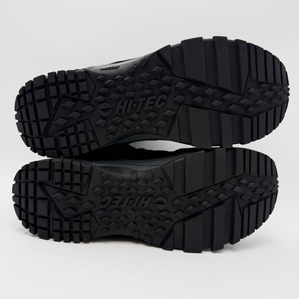 Hi-Tec Mens Mesa Mid Hiking Boot Size 10.5 Wide EU 43.5 Black WP NWOB