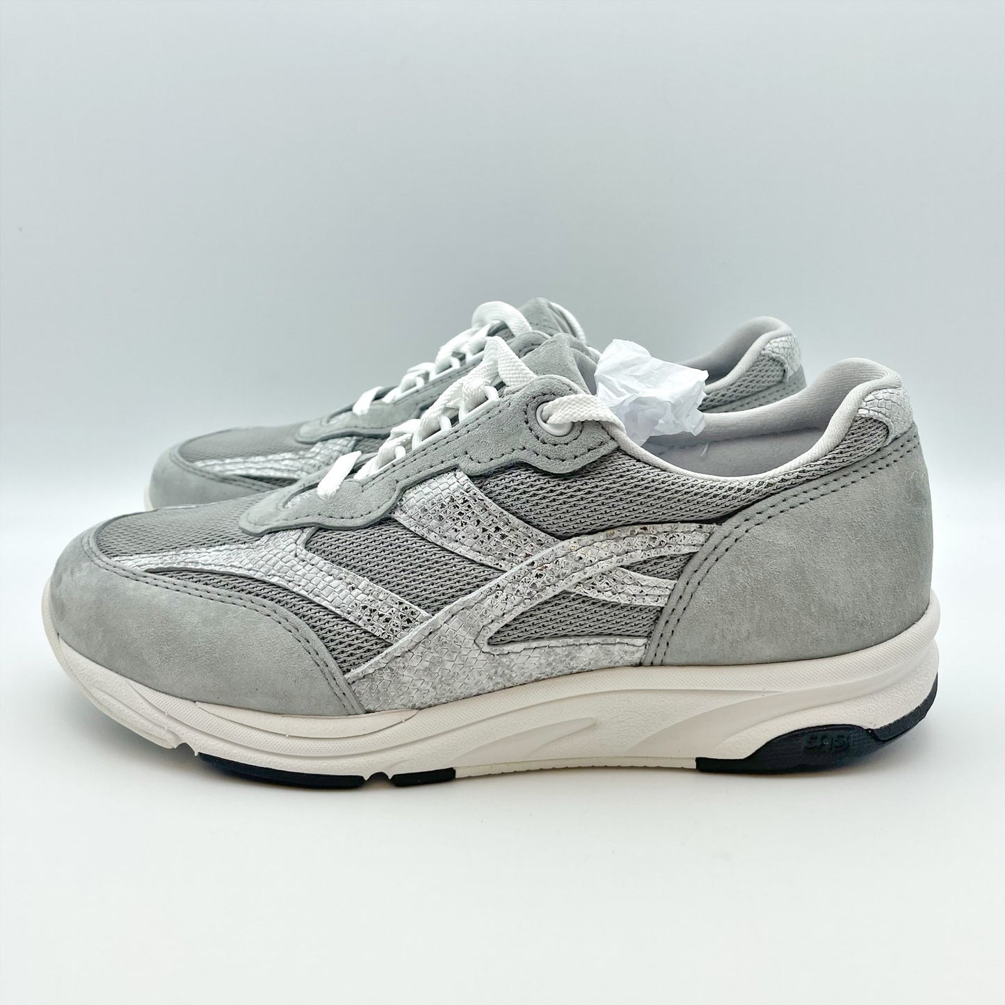 SAS Womens Tour Mesh Sneaker US 12 M Grey White Comfort Walking NIB