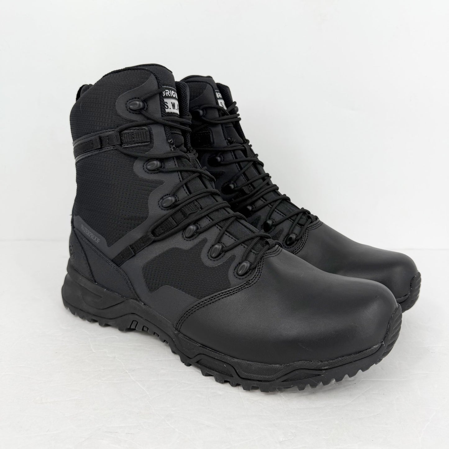 Original S.W.A.T. Men Alpha Fury 8" Boot US 16 Wide Black Waterproof Leather NIB
