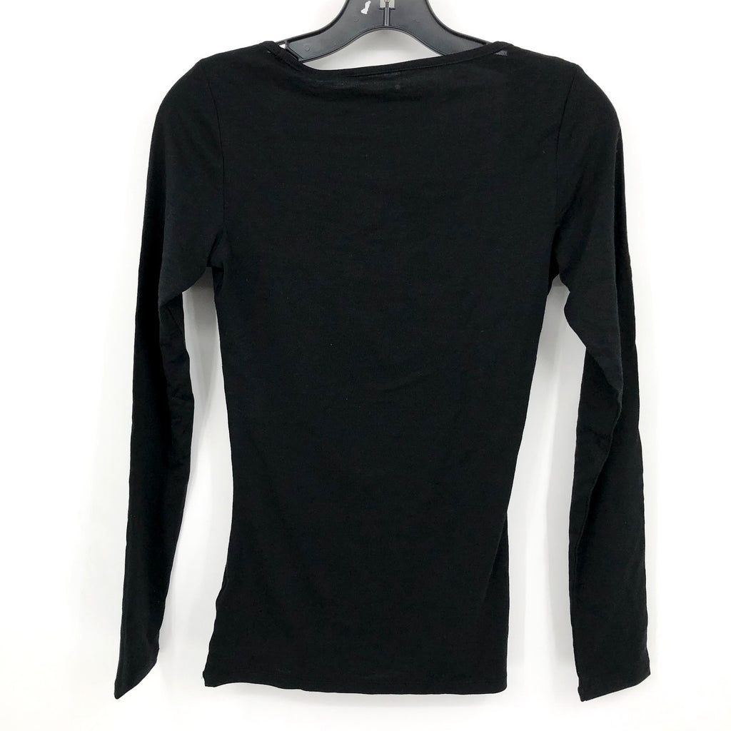 ICEBREAKER Women's Merino 150 Siren Long Sleeve Sweetheart Top Large Black NWT