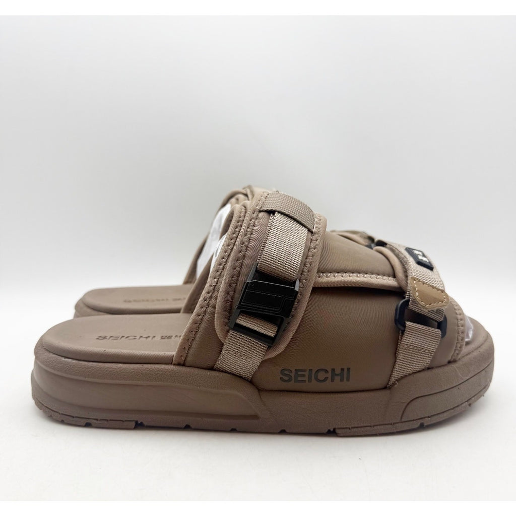 Seichi Mens Yoroi V2 Slide Sandals Size 9 EU 42 Taupe NIB