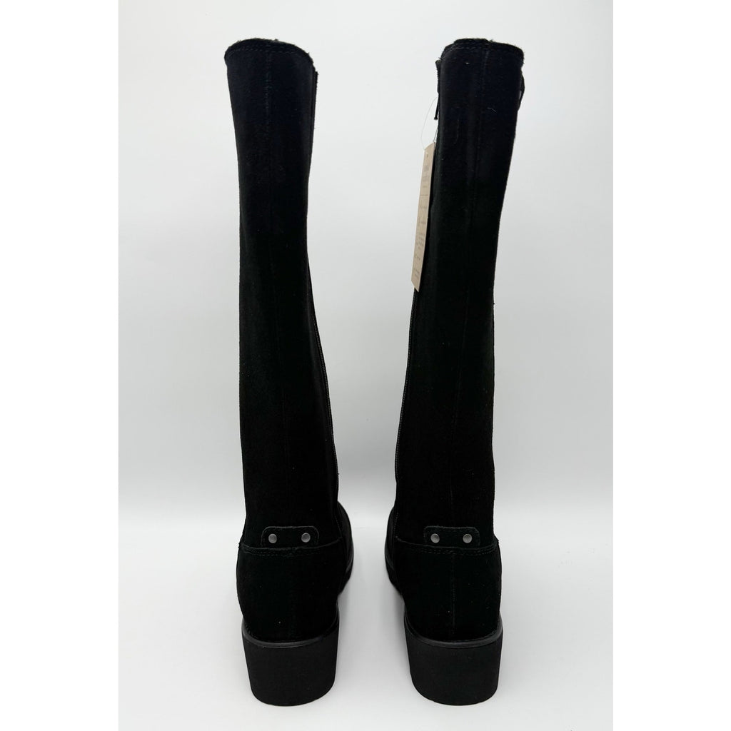 Bearpaw Womens Audrina Knee High Boots Size 6 Black Suede Water Repellent NIB
