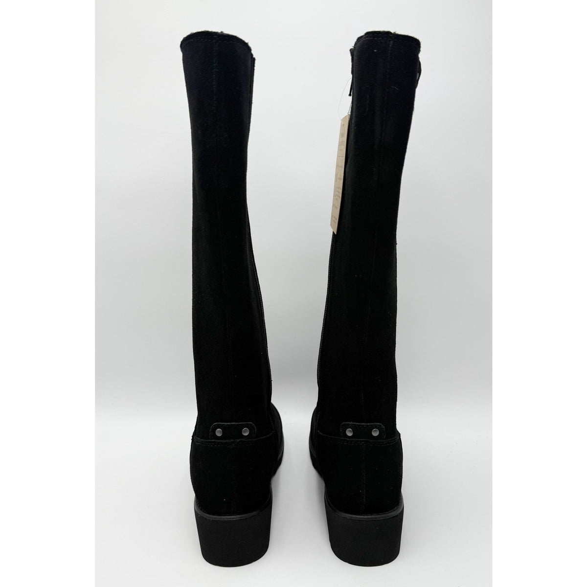 Bearpaw Womens Audrina Knee High Boots Size 6 Black Suede Water Repellent NIB