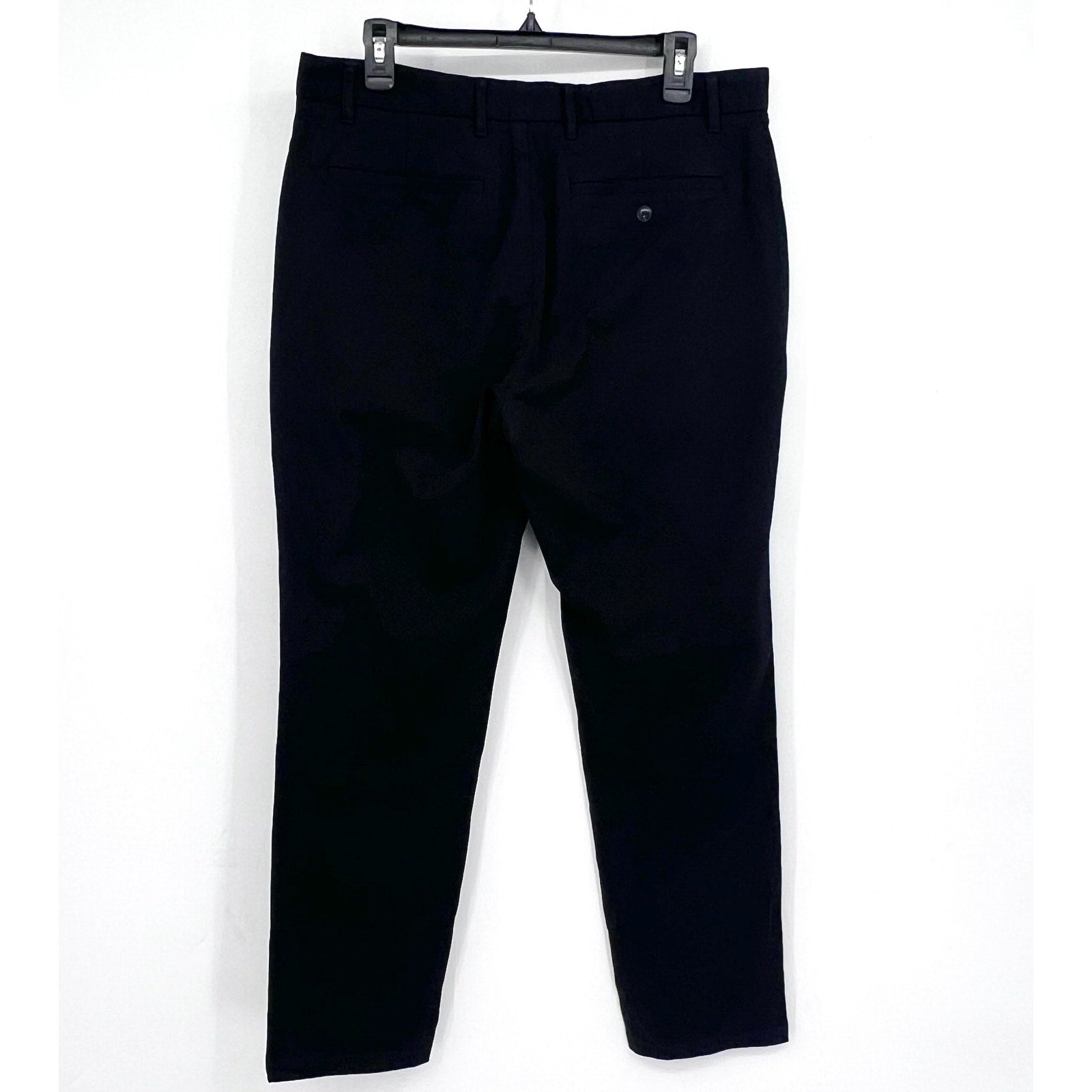 EVERLANE Men's Uniform Performance Chino Pants 33x32 Black Slim Fit NWT