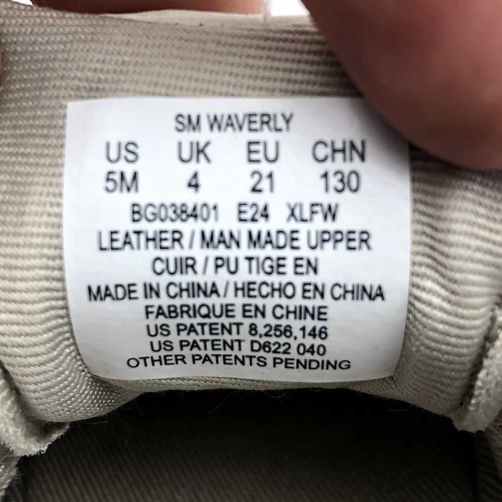 Stride Rite Girl SM Waverly Ecru Sneaker Size 5 Toddler Shoes Off White NIB