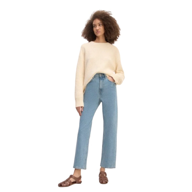 EVERLANE Women's The Way-High Jeans Size 28R US 6 Light Indigo Blue Denim NWT
