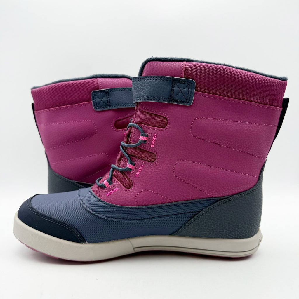 Merrell Big Kids Snow Storm Winter Boots Size 7 Pink Berry Navy Waterproof NIB