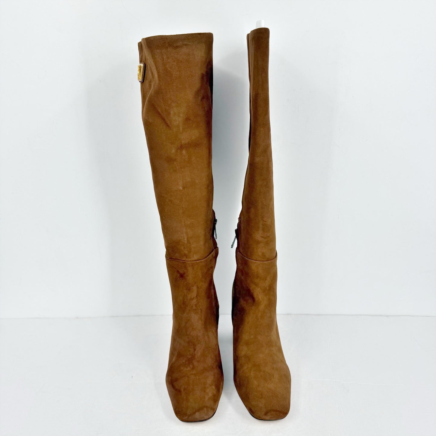Sam Edelman Womens Faren Boots US 8.5 M EU 39 Brown Suede Knee High NIB