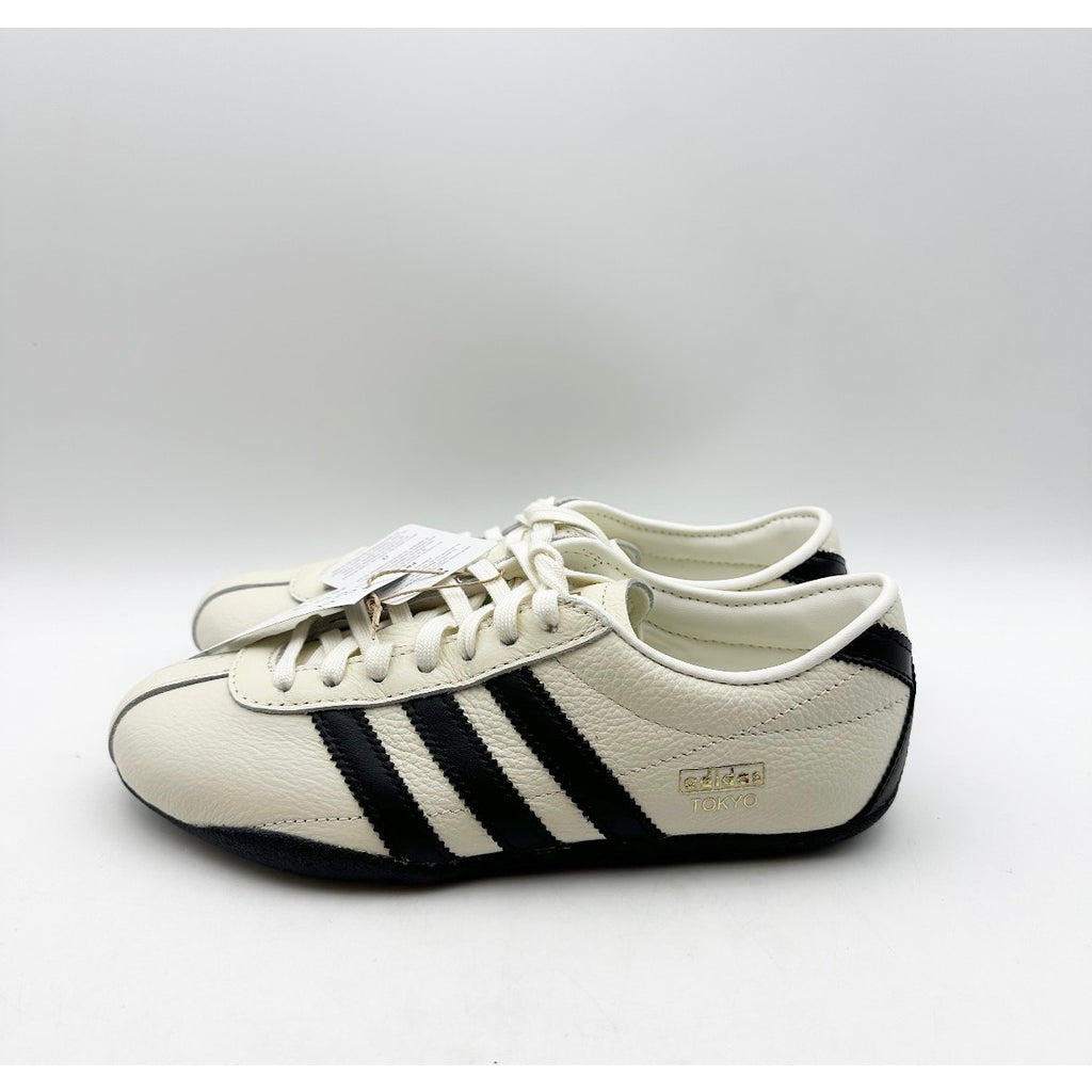 ADIDAS Womens Tokyo Casual Sneakers Size 5 Off White Black NWOB