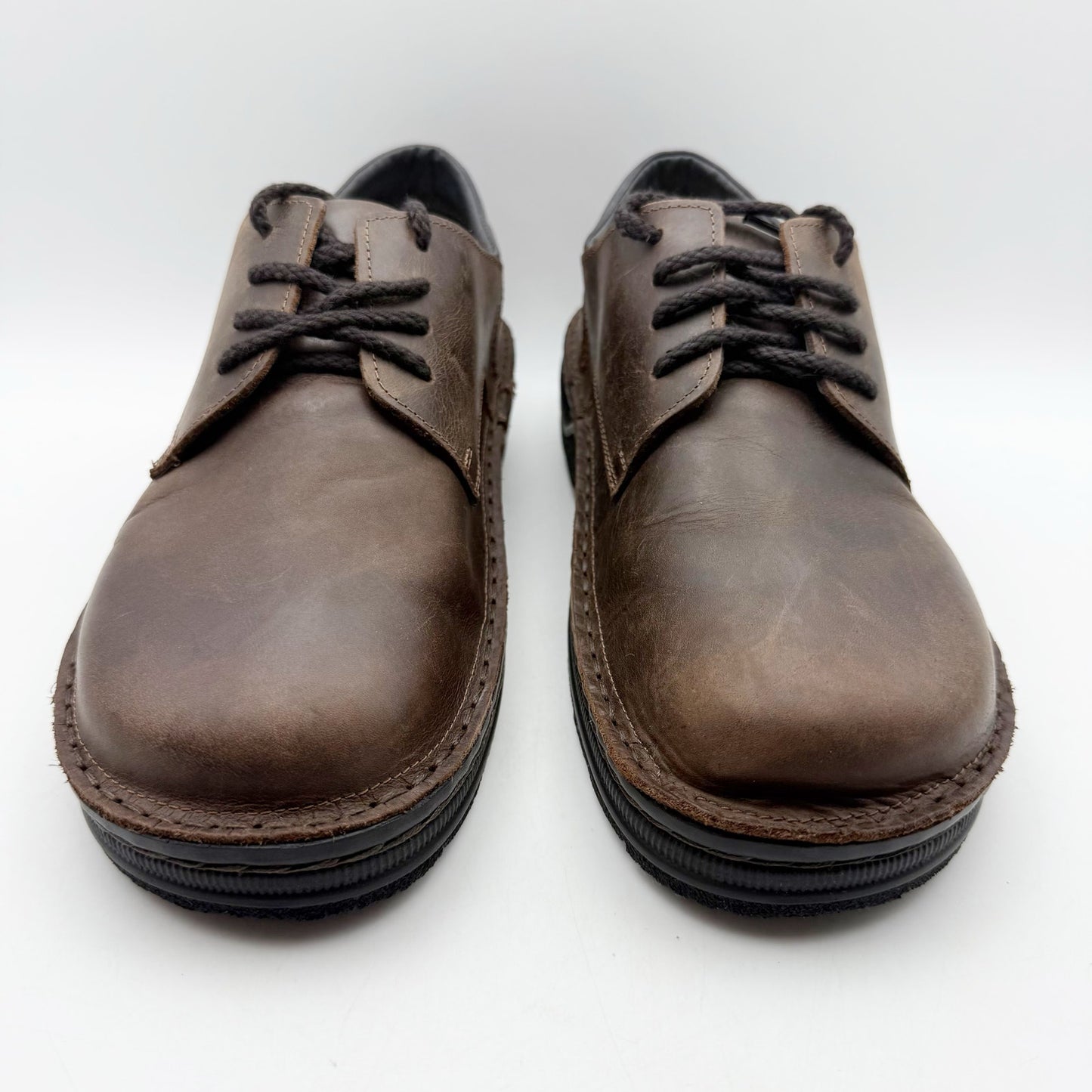 Naot Mens Denali Oxford Shoes EU 44 US 11 Brown Leather Lace Up NIB