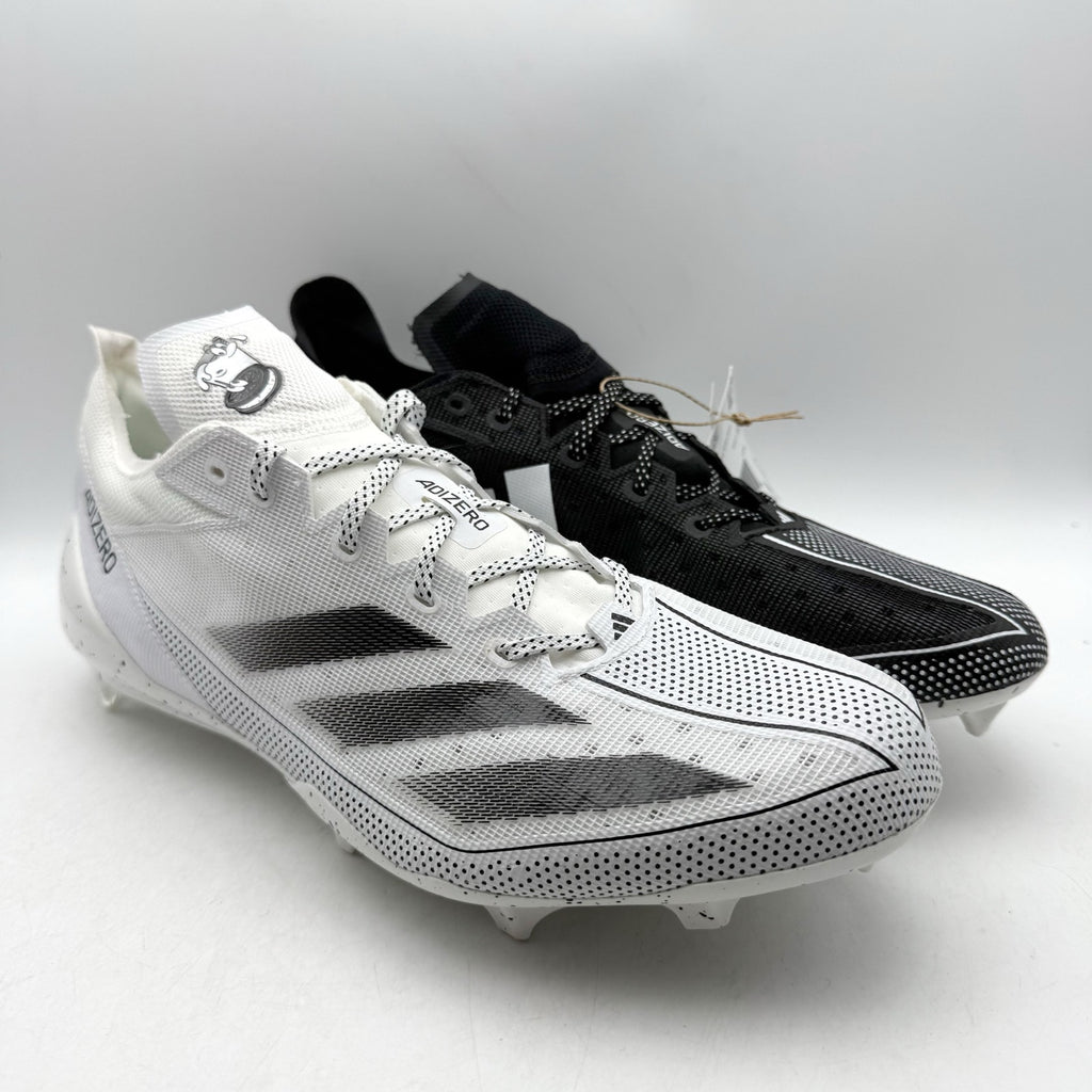 Adidas Mens Adizero Electric Football Cleats US 13 EU 48 White Black NWOB