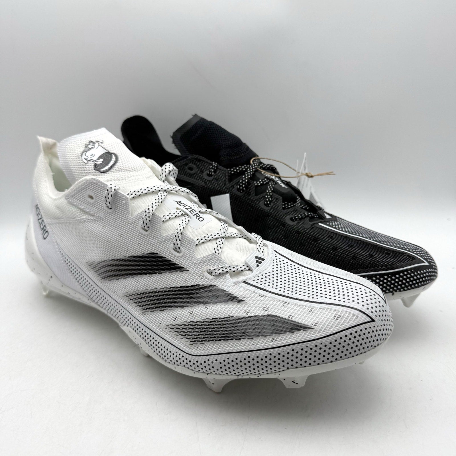 Adidas Mens Adizero Electric Football Cleats US 13 EU 48 White Black NWOB