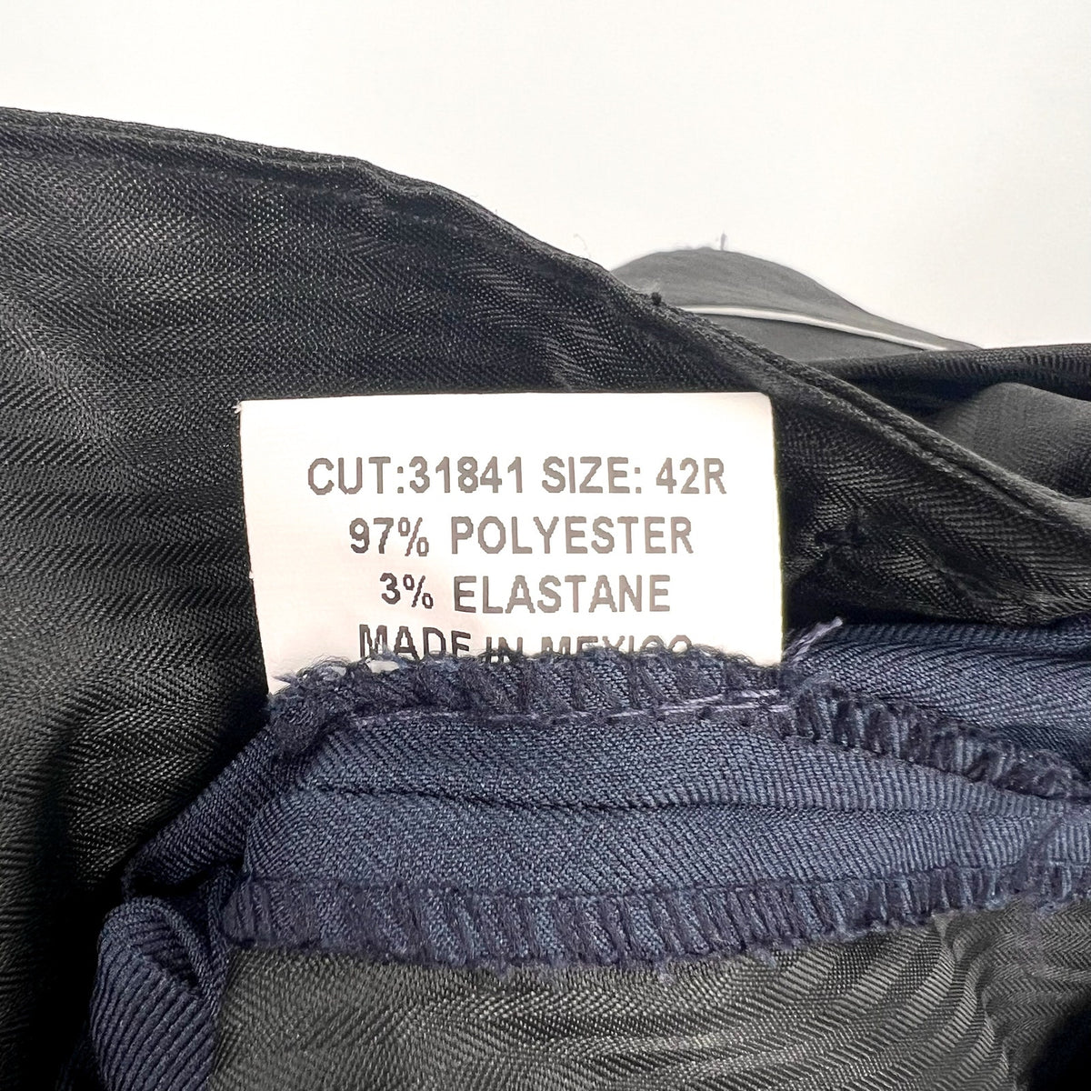 BERLE Men's Classic Dress Pants 42x34 Navy Blue Flat Front Career Formal NWOT