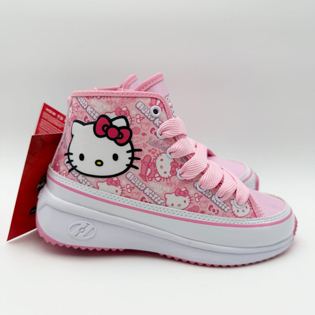 Heelys Girls Veloz Chi Hello Kitty Sneakers US 3 EU 34 Pink Canvas NIB