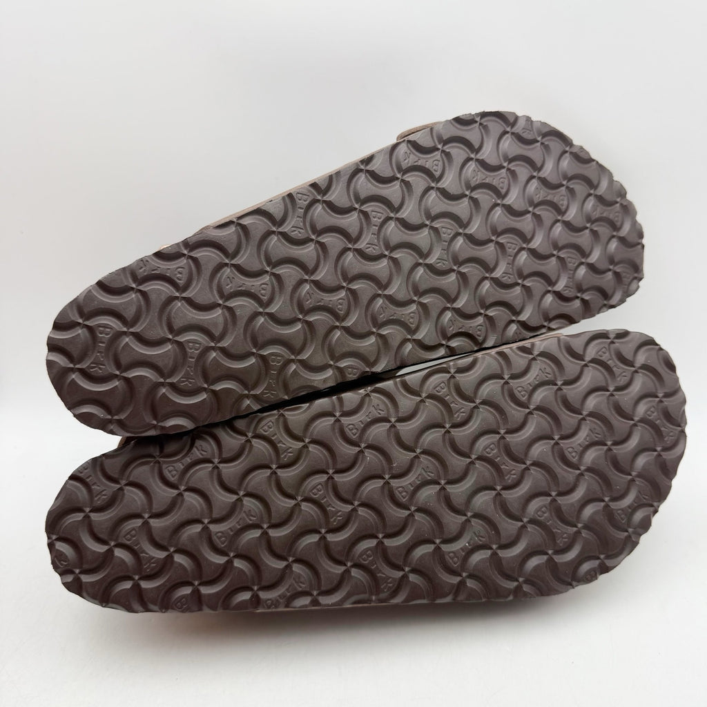 Birkenstock Mens Milano Sandals EU 44 US 11 Habana Brown Oiled Leather NWOB