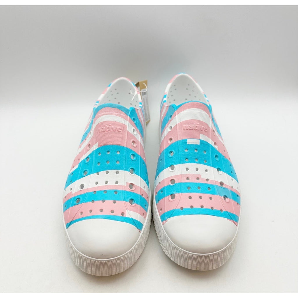 Native Mens Jefferson Slip On Shoes Size 10 White Multicolor EVA Waterproof NWOB