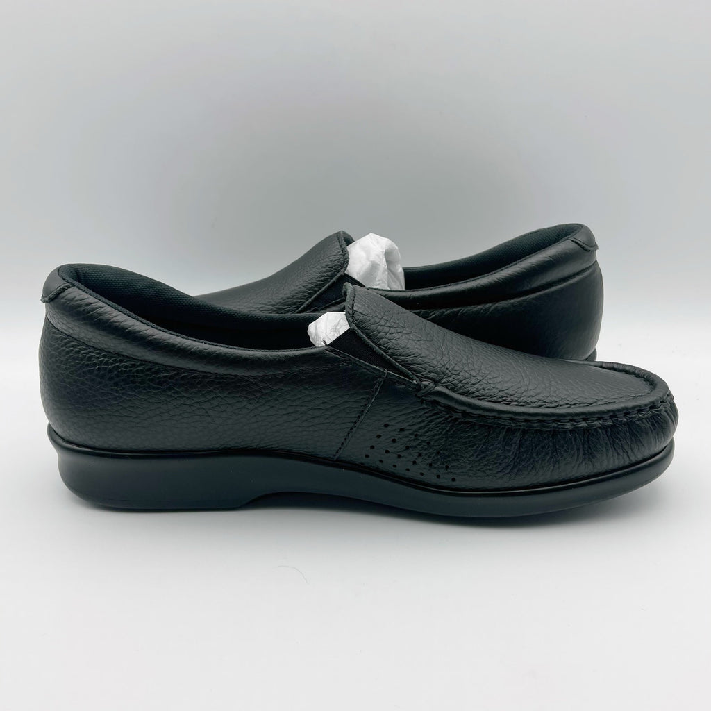 SAS Womens Twin Slip On Walking Shoes US 9.5 M EU 40-41 Black Leather NIB