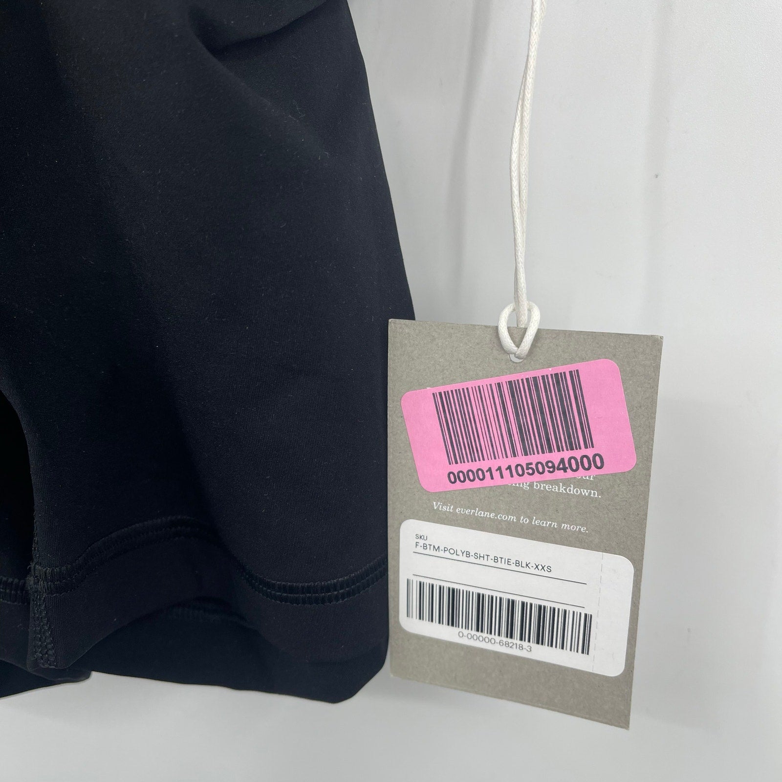 Everlane Womens The Perform Short-Short Athletic XXS Black NWT