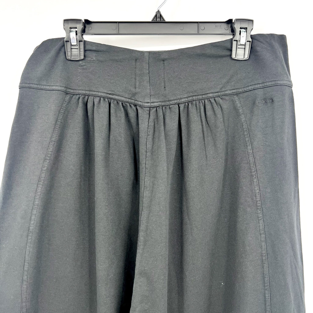 PRANA Mindful Movement Harem Pants Large Black Casual Ankle Pull On Knit NWT