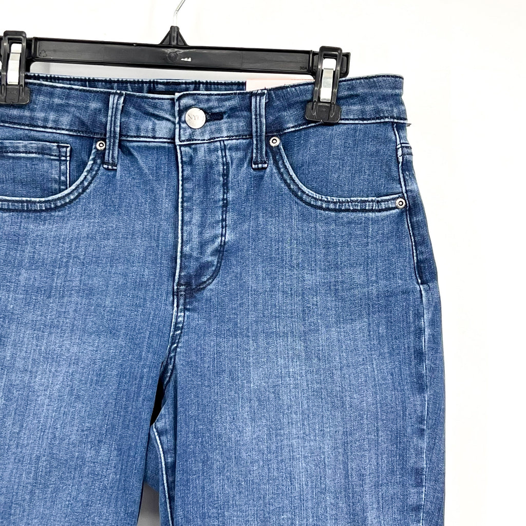 NYDJ Curves 360 Womens Slim Straight Crop Jeans Size 6 Caliente Blue NWT