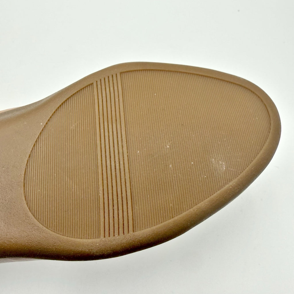 Naturalizer Womens Vivienne Ballet Flats Size 7.5 Wide Blush Nude Leather NWOB