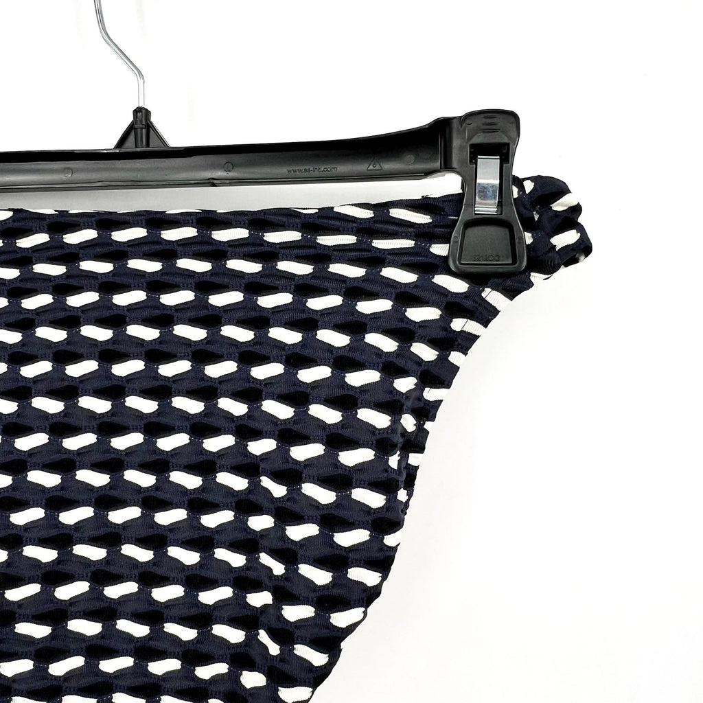SEAFOLLY Women's Mala High Leg Bikini Bottom Size 6 Black Printed NWT