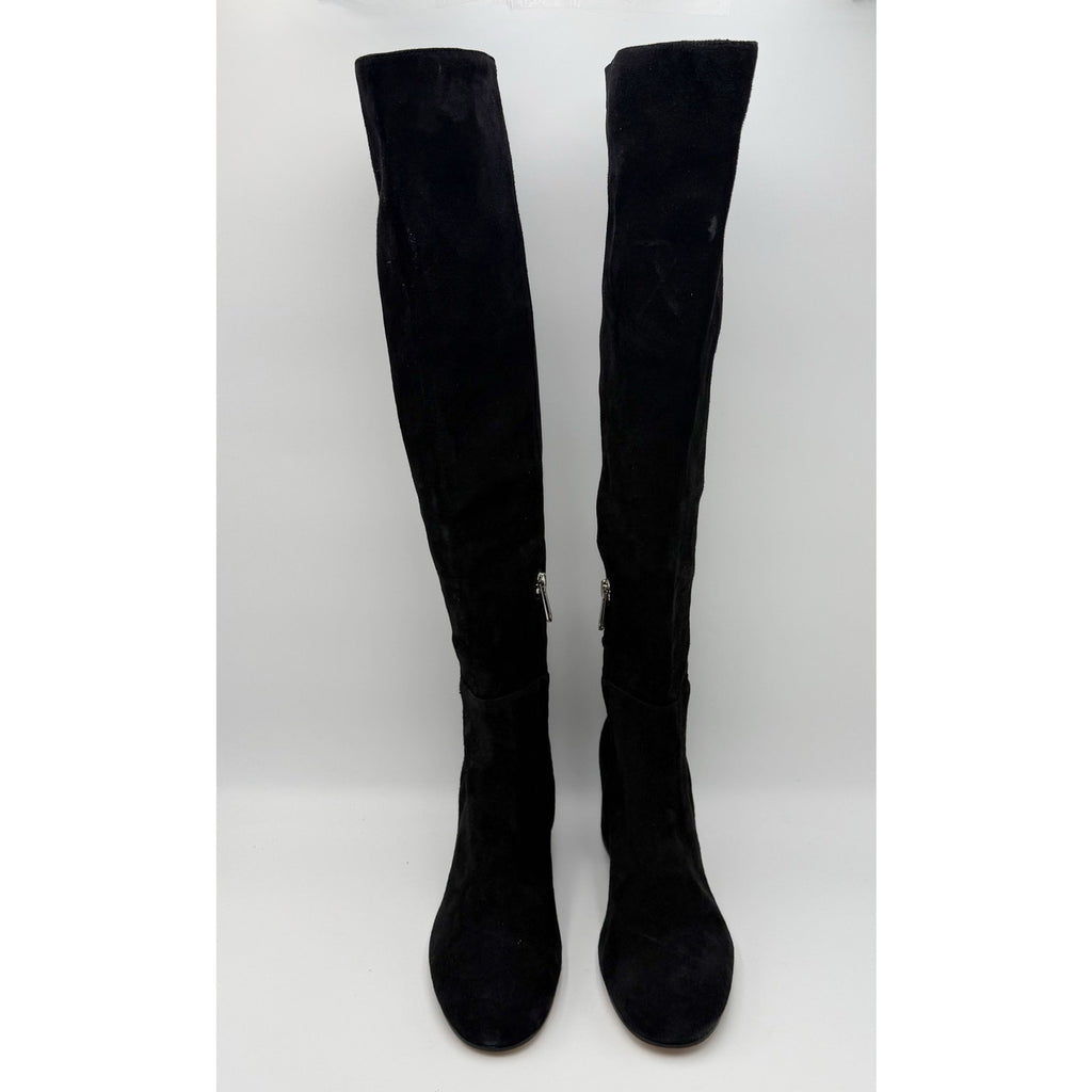 Sam Edelman Womens Valda Knee High Boots Size 6.5 M Black Suede NWOB