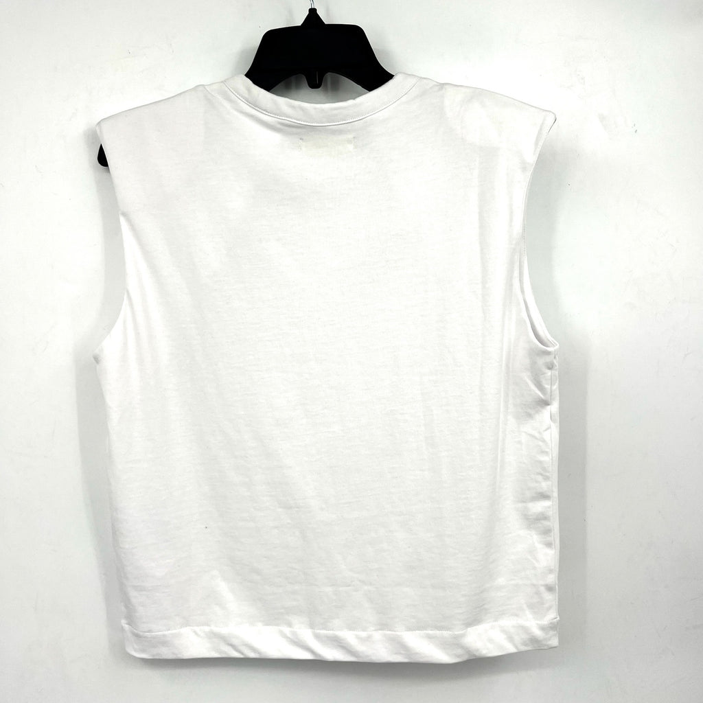 MADEWELL Women's Structured Muscle Tee Small Eyelet White Crewneck NR246 NWT