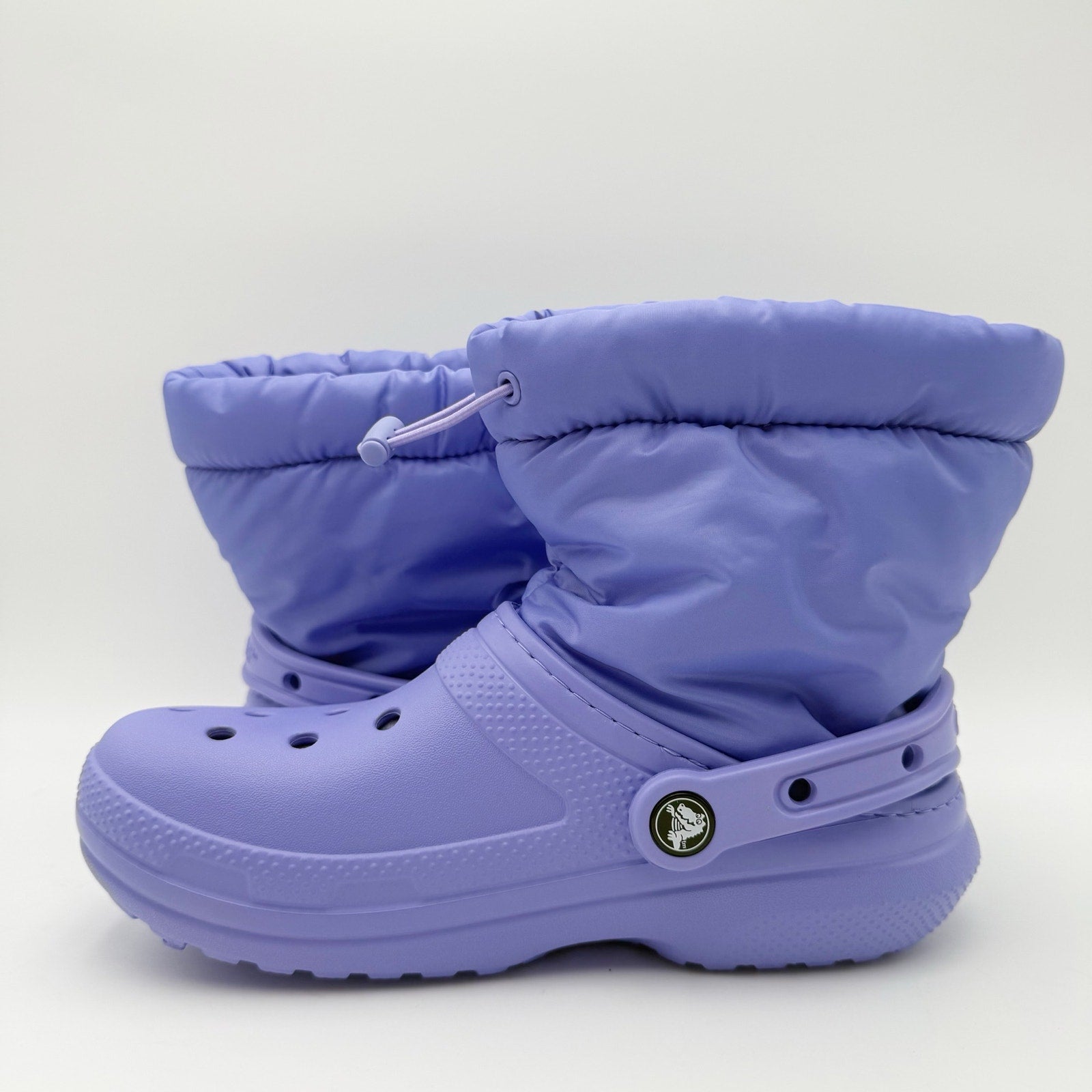 Crocs Womens Classic Lined Neo Puff Boots Size 6 Purple NWT