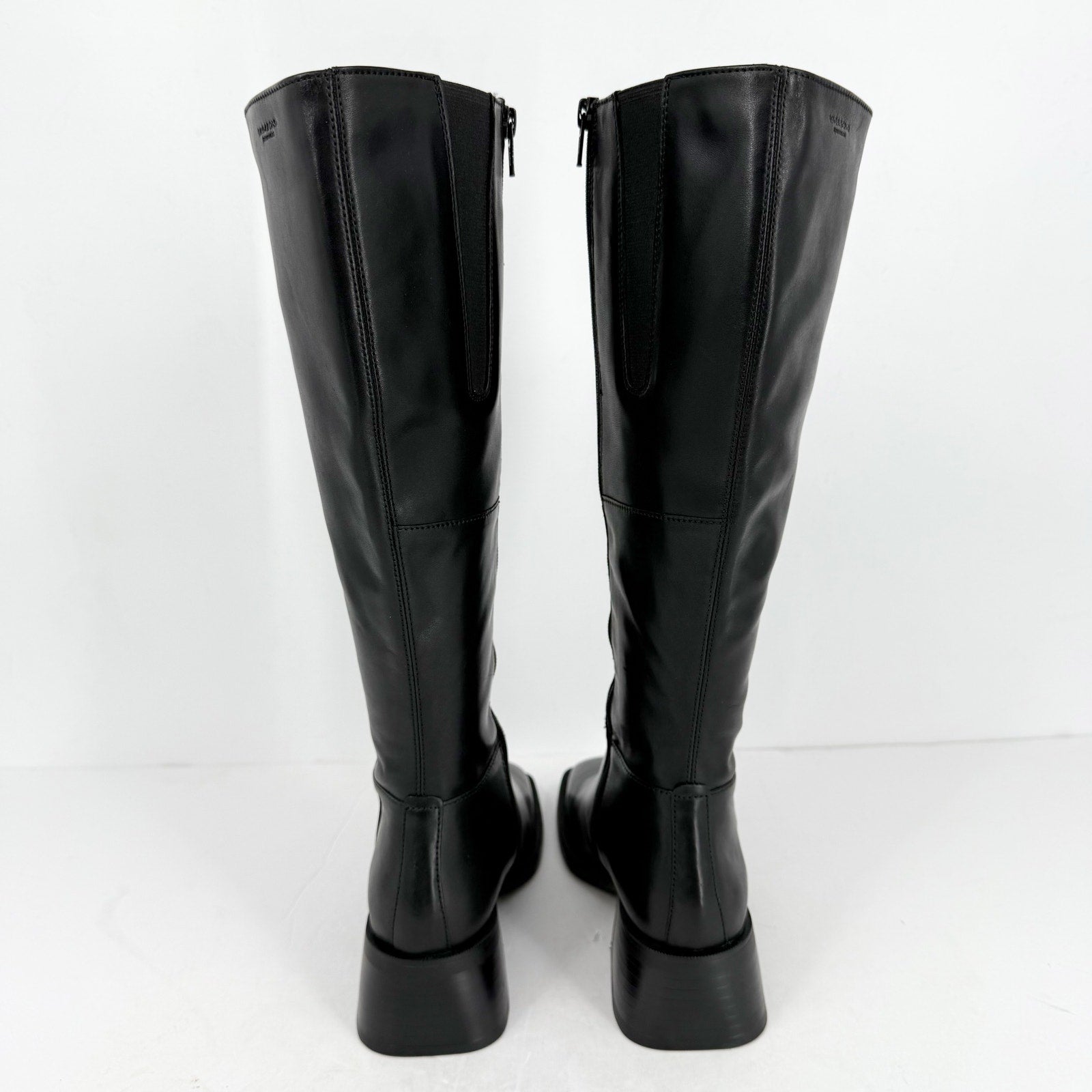 Vagabond Shoemakers Womens Blanca Tall Boots EU 38 US 8 Black Leather NWOB