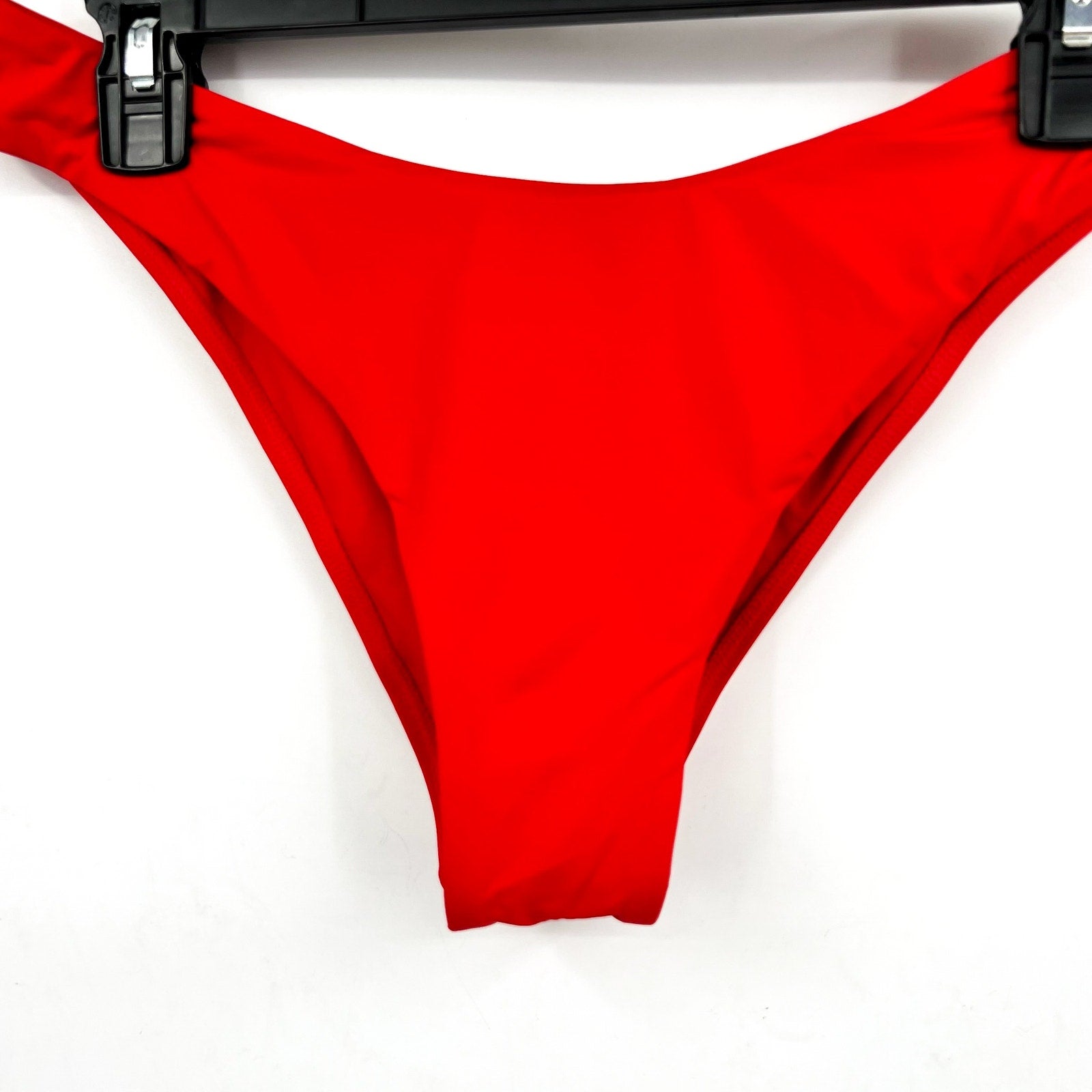 L*SPACE Women's Rocky Classic Bikini Bottoms Large Red Flame Low Rise NWOT