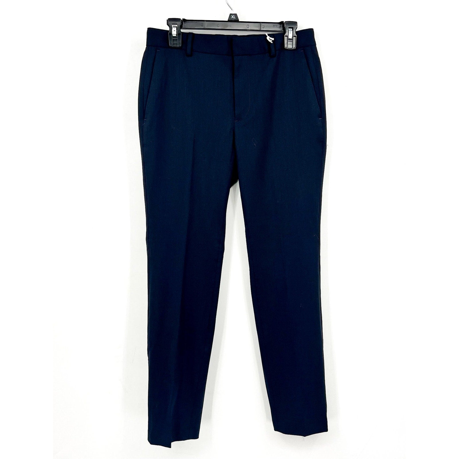 EVERLANE Men's Italian Wool Slim Dress Pants 30x30 Navy Blue Flat Front NWT