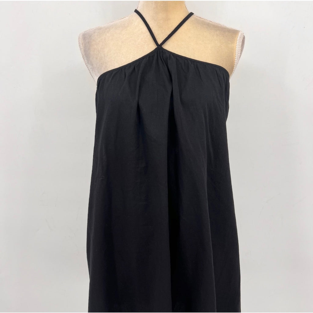 SEAFOLLY Womens Garden Party Fleur Halter Mini Dress Size US 6 Black A-Line NWT