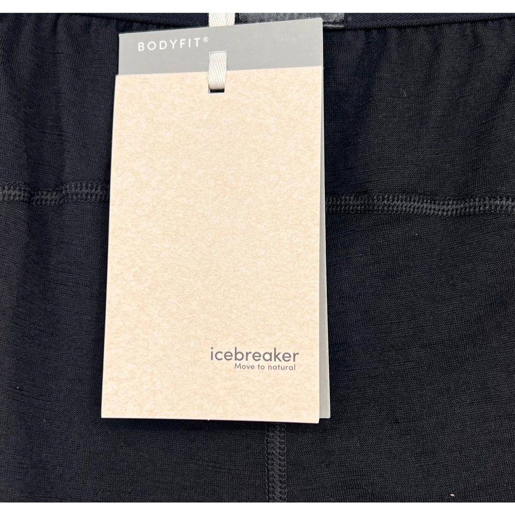 ICEBREAKER Women's Merino 200 Oasis Thermal Leggings XS Black Base Layer NWT