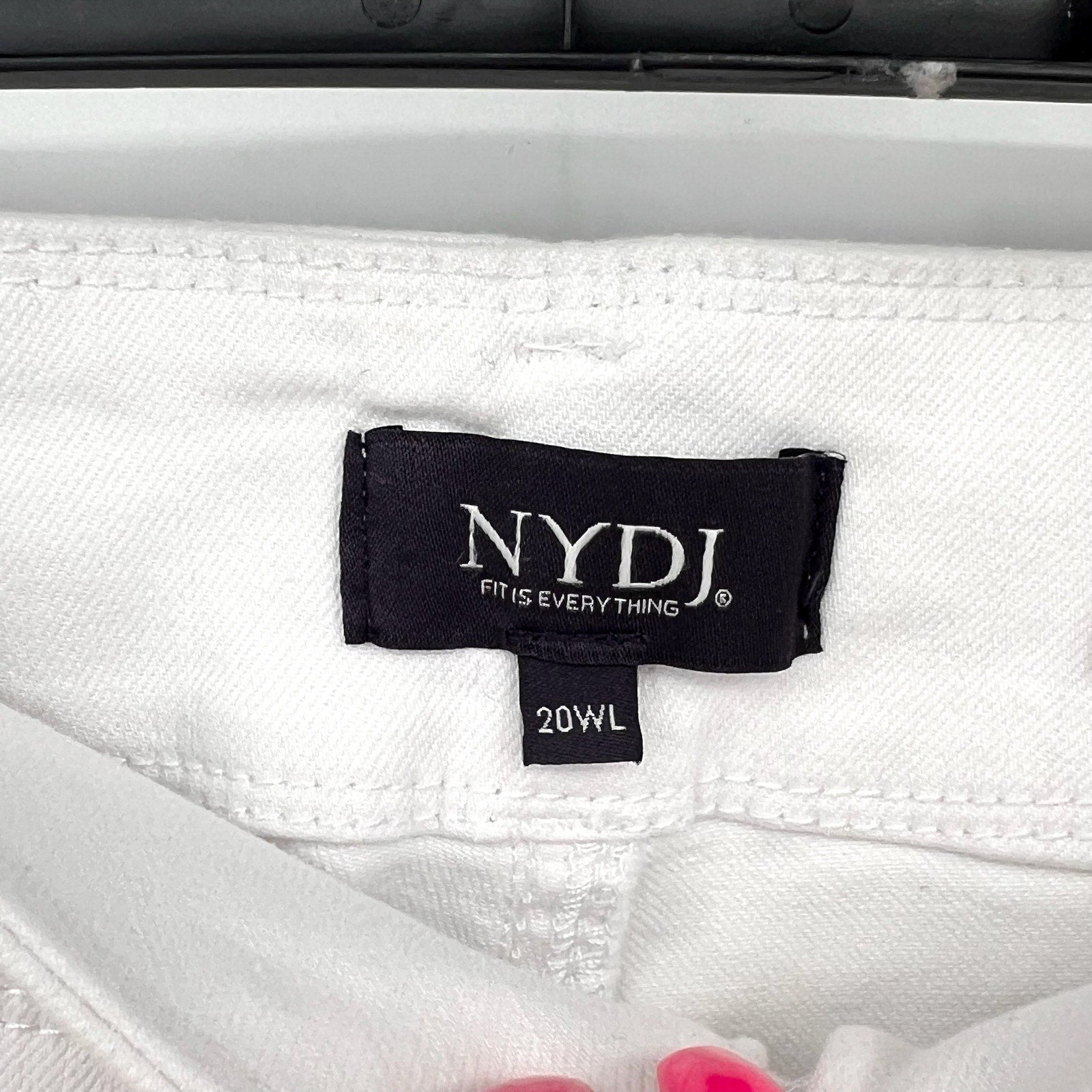 NYDJ Womens Cool Embrace Wide Leg Crop Jeans SIZE 20WL Optic White NWT
