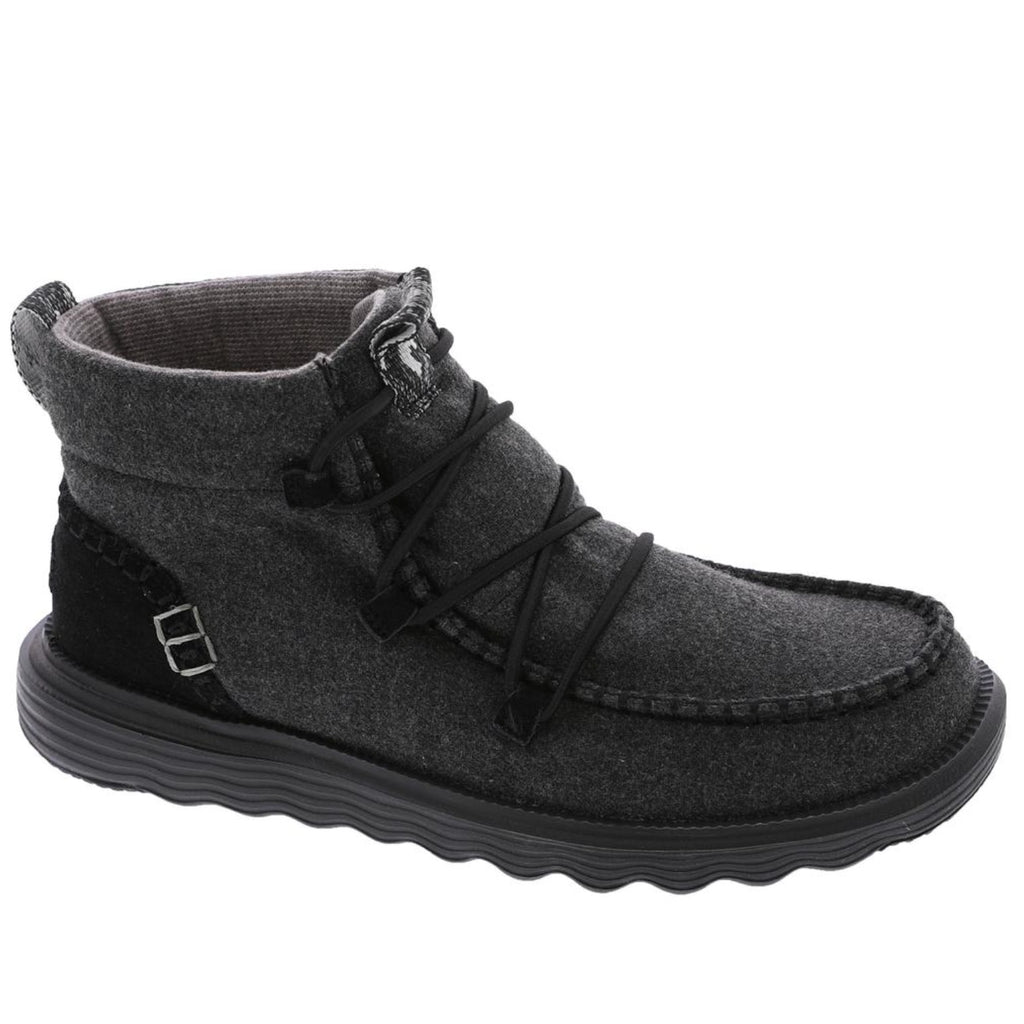 Hey Dude Womens Reyes Ankle Boots Size 8 EU 39 Black Gray NIB