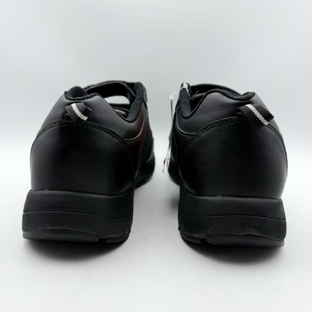Drew Mens Contest Sneakers US 9.5 WIDE Black Fabric Hook and Loop SR NWOB