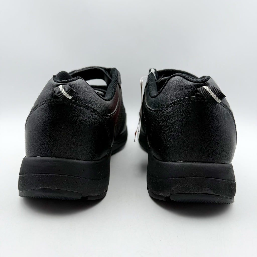 Drew Mens Contest Sneakers US 9.5 WIDE Black Fabric Hook and Loop SR NWOB
