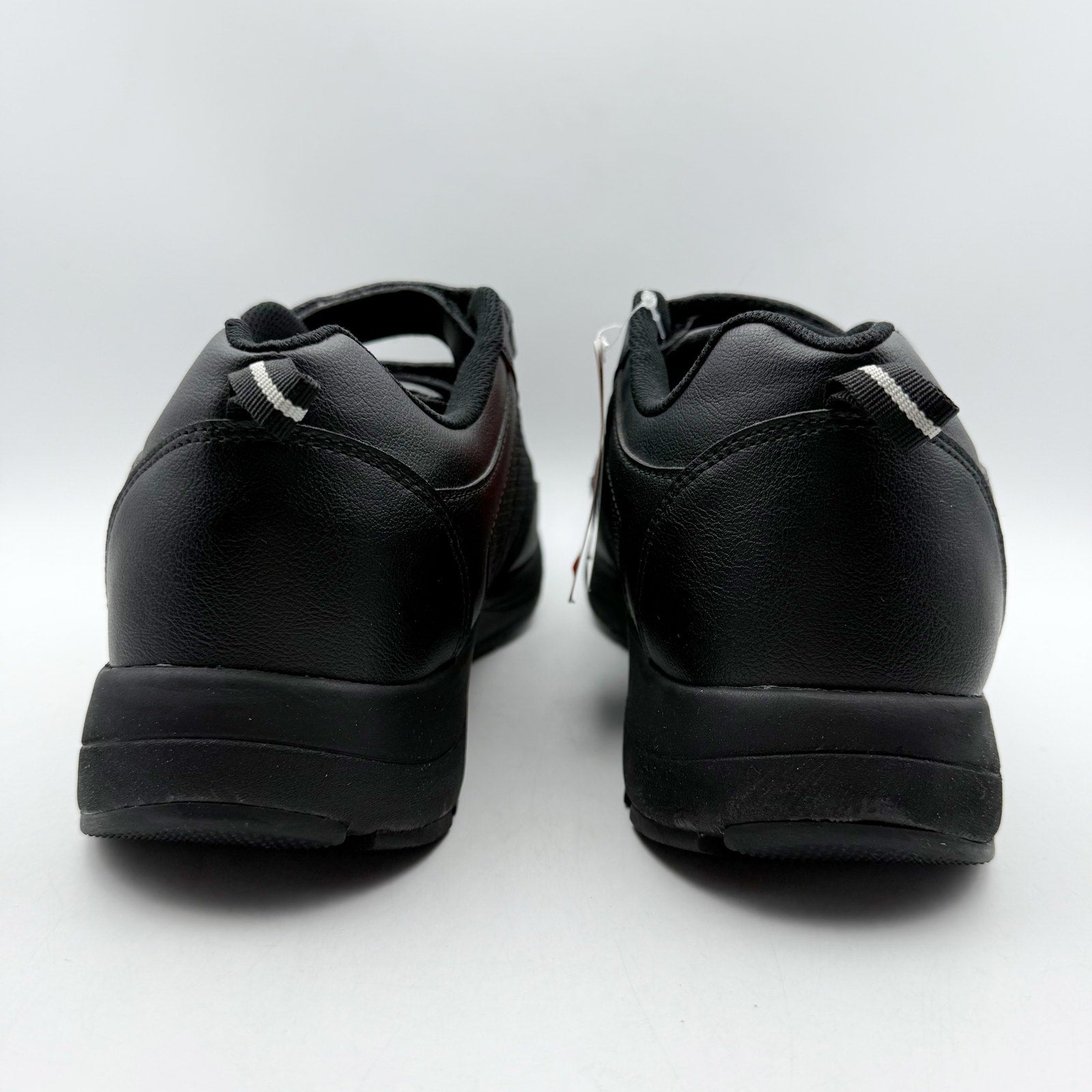 Drew Mens Contest Sneakers US 9.5 WIDE Black Fabric Hook and Loop SR NWOB