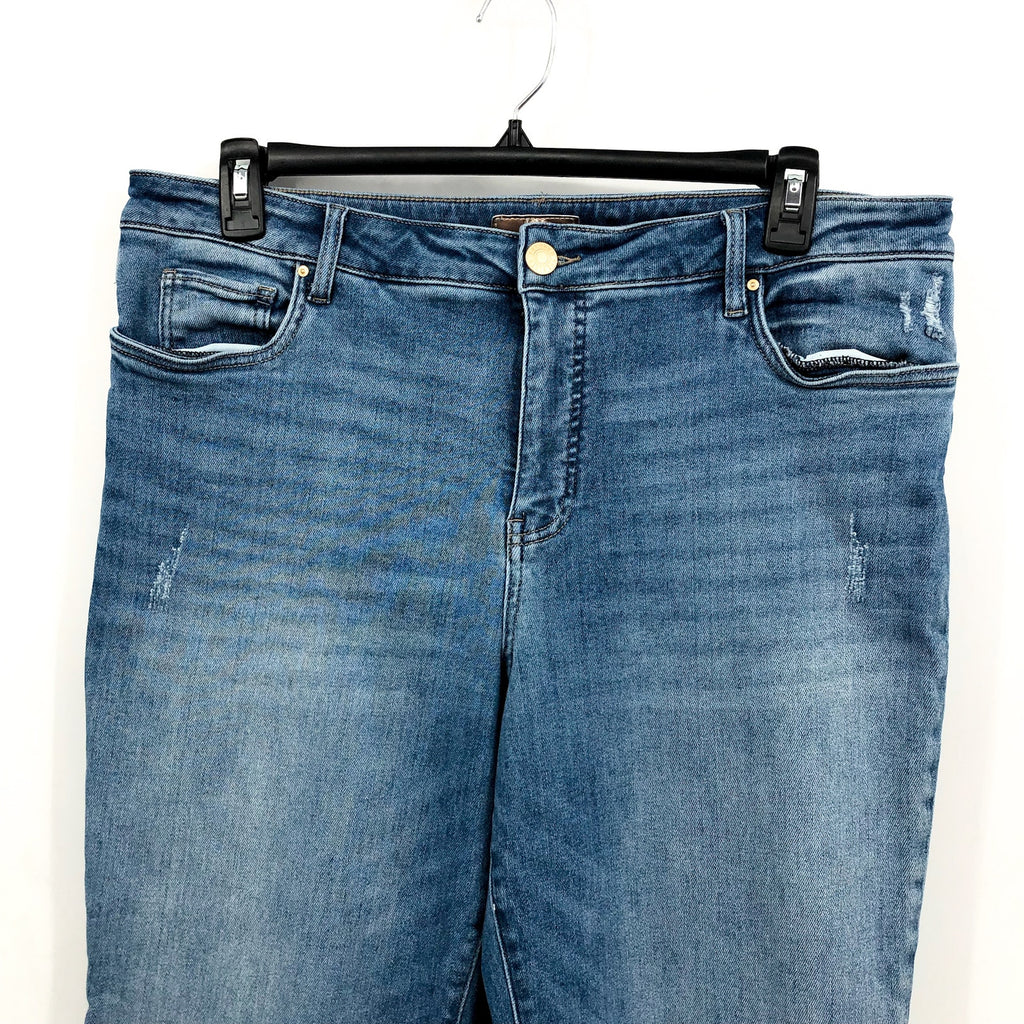 KUT FROM THE KLOTH Kelsey Ankle Flare Jeans Size 18 Perceptual Blue Fab Ab NWOT