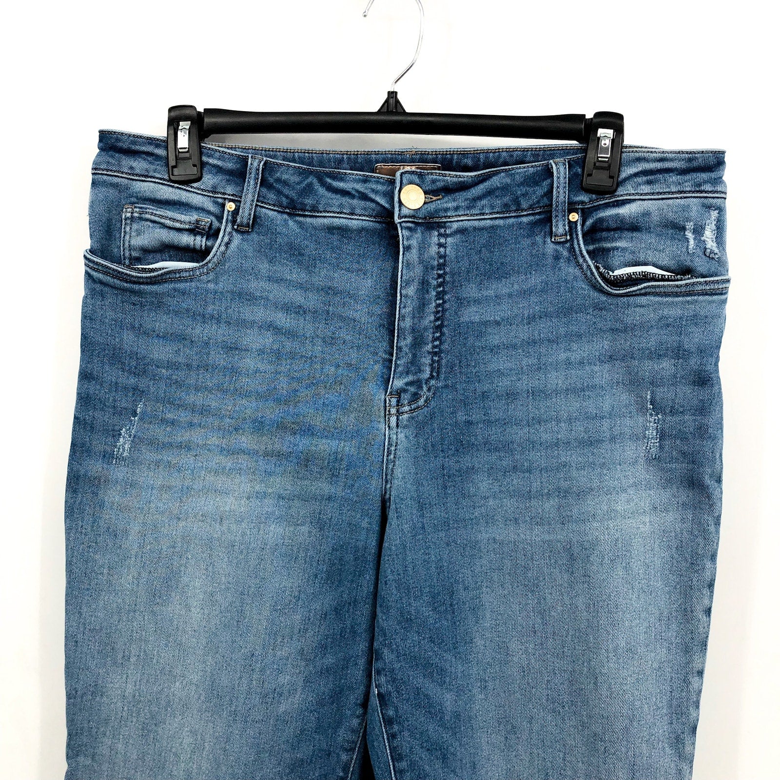 KUT FROM THE KLOTH Kelsey Ankle Flare Jeans Size 18 Perceptual Blue Fab Ab NWOT
