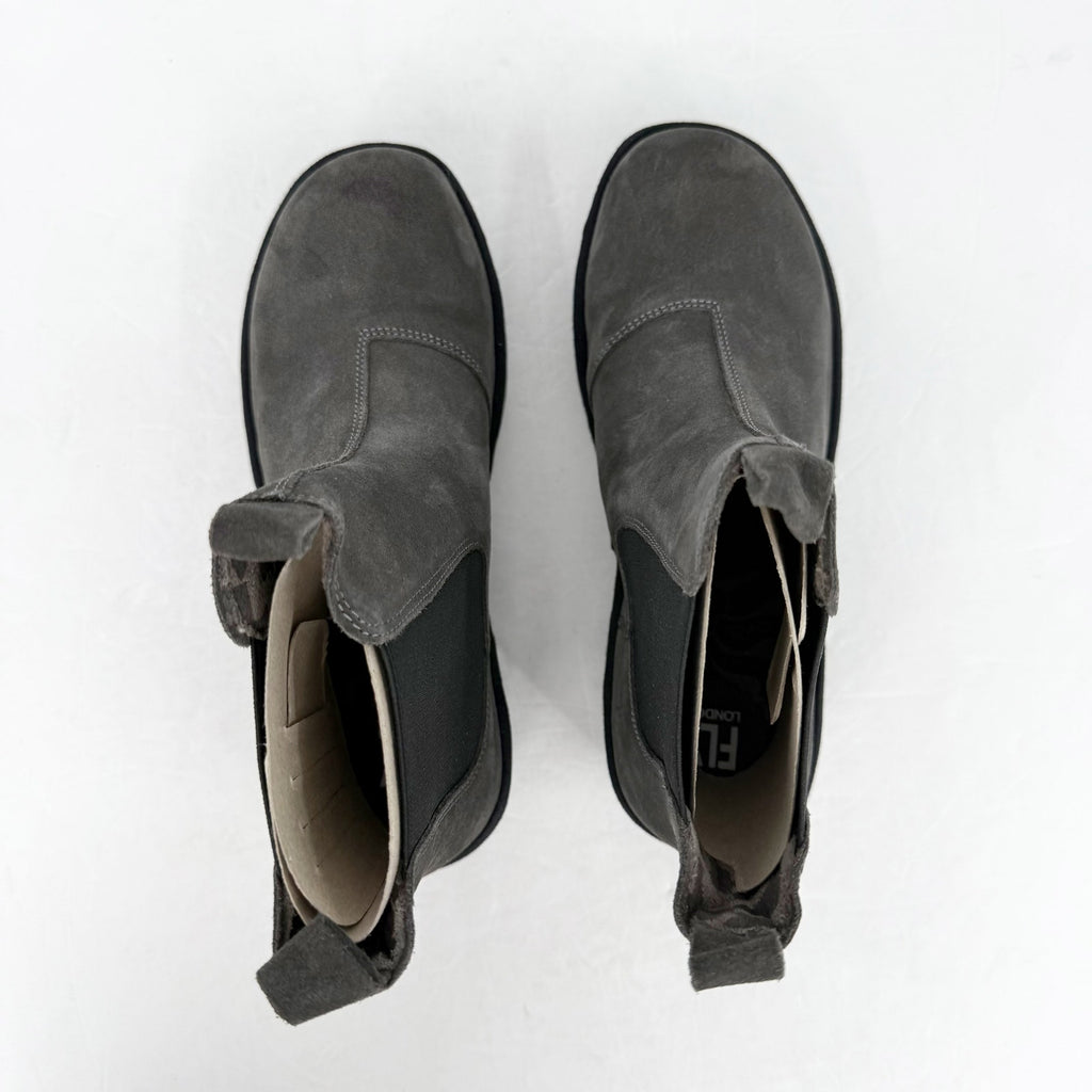 Fly London Womens TRIG514FLY Ankle Chelsea Bootie EU 38 US 8 Grey Suede NIB
