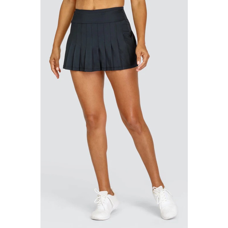 TAIL Women's Jillian 13.5" Tennis Skort XL Onyx Black Pleated UPF NWT