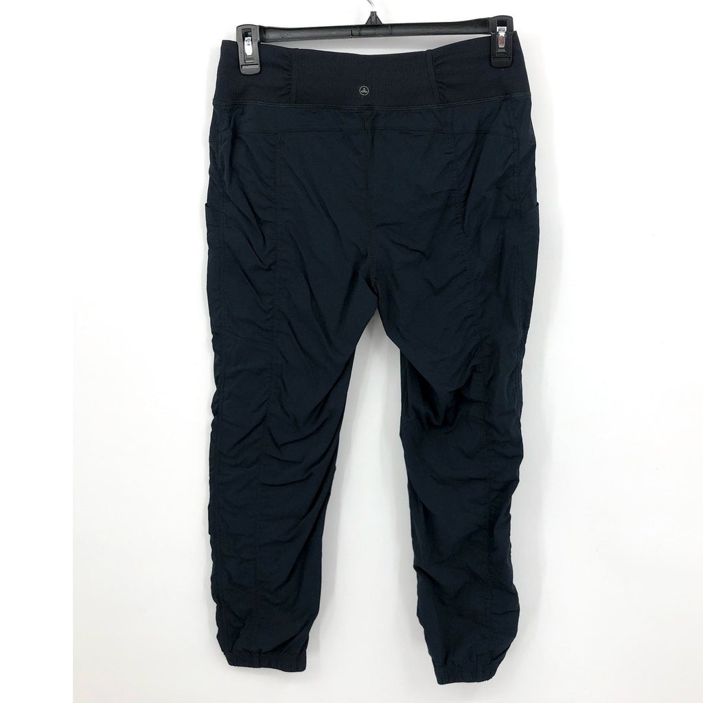PRANA Women's Koen Jogger Pants Medium Black Mid Rise Elastic Waist NWT 2055081