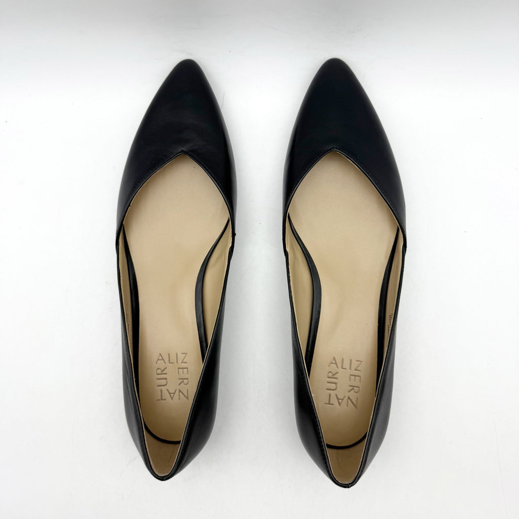 Naturalizer Womens Havana Flats Size 6 M EU 36 Black Leather NIB