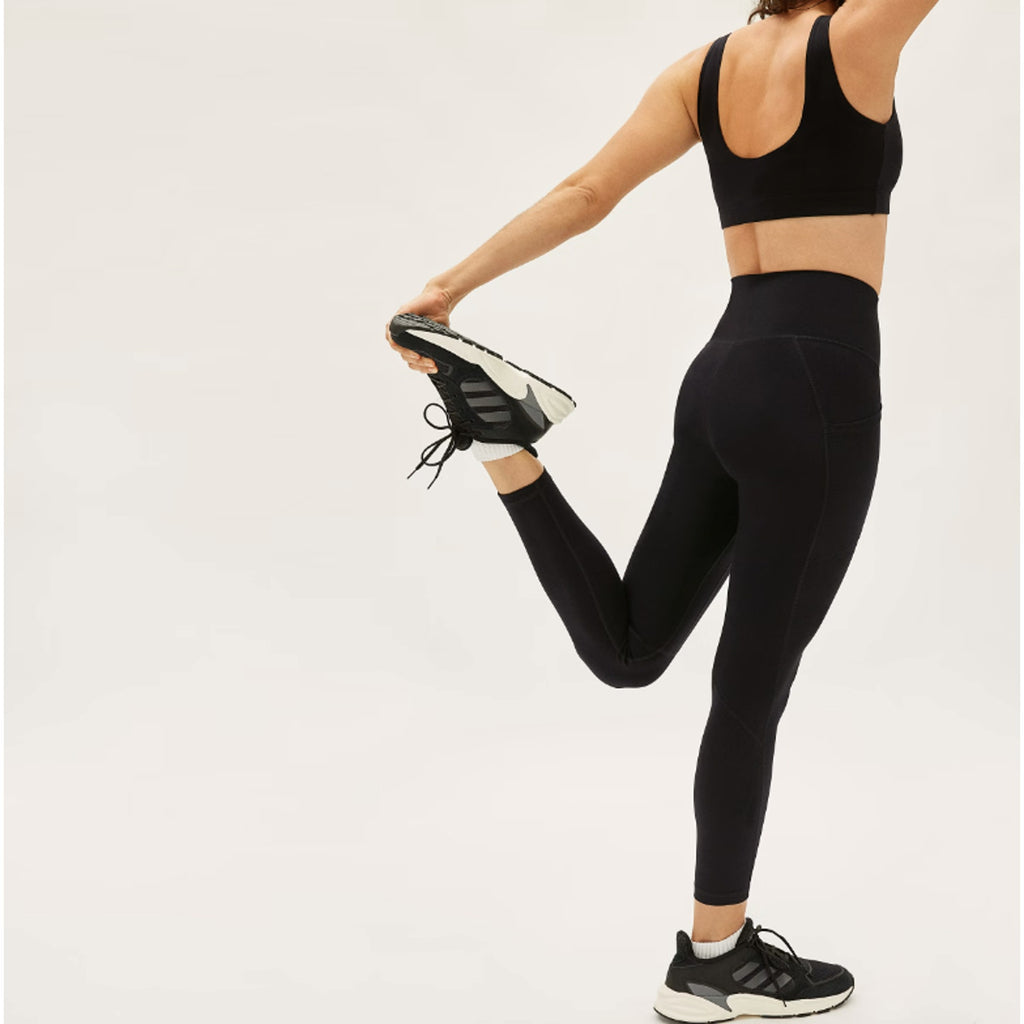 Everlane Womens The Perform Pocket Leggings XS Black High Waist NWT